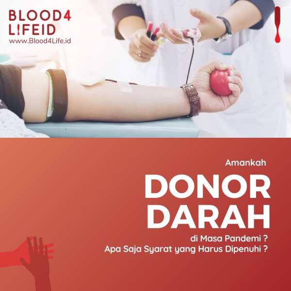 Amankah Donor Darah di Masa Pandemi? Apa Saja Syarat yang Harus Dipenuhi?
